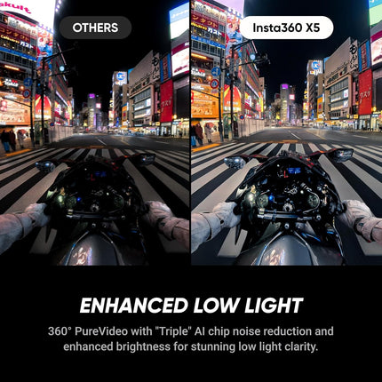 حزمة Insta360 X5 للمبتدئين - كاميرا 360 بدقة 8K مع مستشعرين مزدوجين بحجم 1/1.28 بوصة