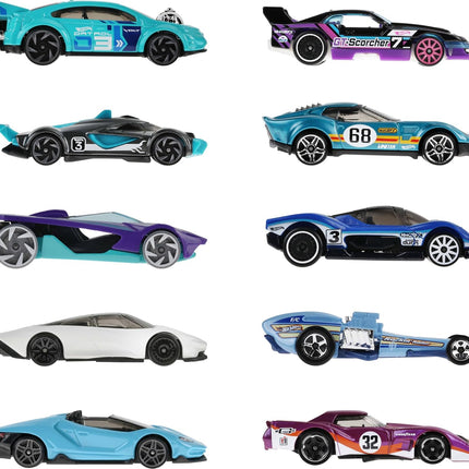 Hot Wheels 10-Pack of Toy Race Cars (Styles May Vary)