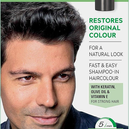 JUST FOR MEN عدة صبغ الشعر، أسود حقيقي H55