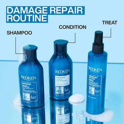 Redken Extreme Conditioner For Damaged Hair | Strengthen & Protects | 300ml Professional conditioner infused with proteins, strengthens damaged hair & leaves it feeling healthier & resilient