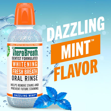 غسول الفم The Breath Co Fresh Breath، تركيبة طبيب أسنان، غسول فم خالي من الكحول لنفس منعش لمدة 12 ساعة (500 مل)