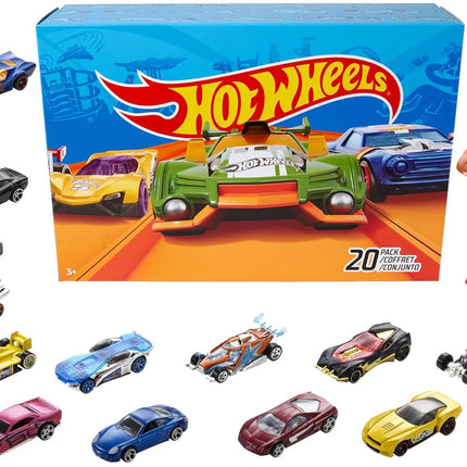 Hot Wheels 20-Car Gift Pack Assorted Toy Vehicles