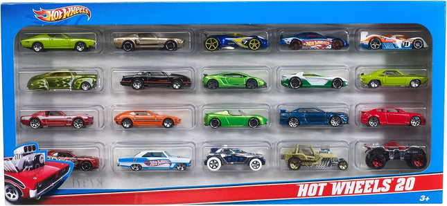 Hot Wheels 20-Car Gift Pack Assorted Toy Vehicles
