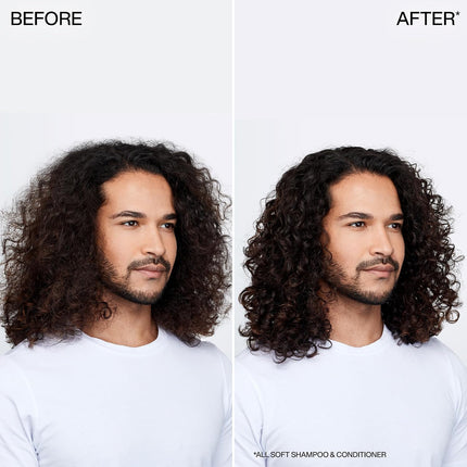 Redken All Soft Shampoo | Gently Cleanses & Softness Dry Hair | 300ml Professional formula with argan oil & moisture complex that gently cleanses, softens & is safe for color-treated hair