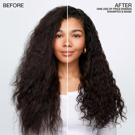 Redken Frizz Dismiss Shampoo | Weightless Frizz Control | Argan oil | 300ml Professional formula with babassu oil & smooth complex, cleanses, smoothes, & provides shine & weightless anti-frizz