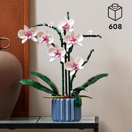 LEGO Botanicals Orchid 10311 Artificial Orchid, Faux Flowers & Buildable Vase, Set for Adults, Home Office Decor, Gift for Women & Men, 608 Pieces